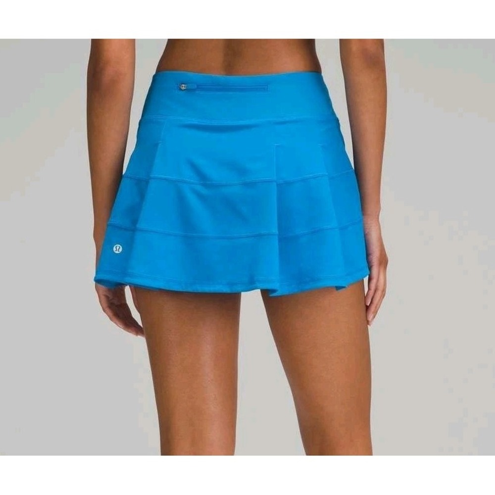 Lululemon Pace Rival Skirt Skort Sz 4 Regular Blue Pickleball Tennis Golf Run